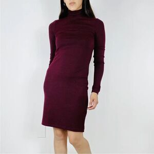 French Connection Bunburry Long Sleeve Turtle neck Mini Dress Women Size Small